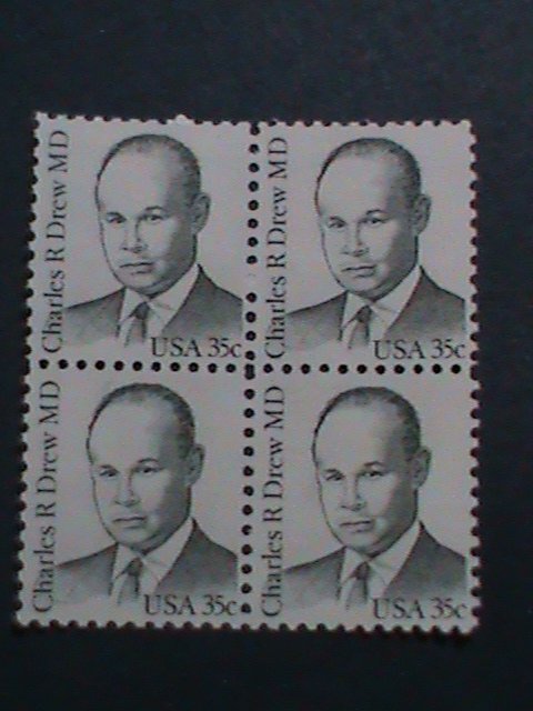 ​UNITED STATES-1981-SC#1865- CHARLES R. DREW MD BLOCK OF 4 STAMPS-MNH -VF