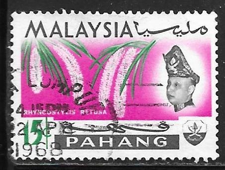 Malaya Pahang 88: 15c Rhynchostylis retusa, used, F-VF