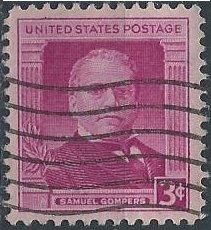 US 988 (used) 3¢ Samuel Gompers (1950)