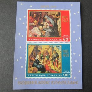 Togo 1968 Sc C101a Christmas Religion set MNH