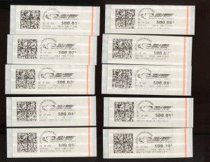 Lot of 10 Different CVP75a Pitney Bowes CVP Stamps Scott CV $350 BZ1651 CVP75