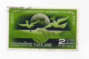  Thailand 1967 Scott 492 used - 2b, Intl letter writing week