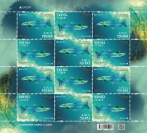 Poland 2024 MNH Stamps Mini Sheet Europa CEPT Marine Life Fish Chemistry