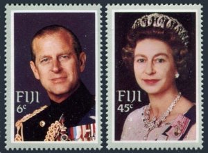 Fiji 474-476, MNH. Michel 468-469, Bl.3. Royal visit,1982.QE II,Yacht Britannia.