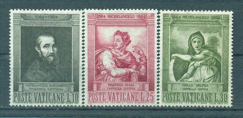 Vatican City sc# 387-391 mh cat value $1.25