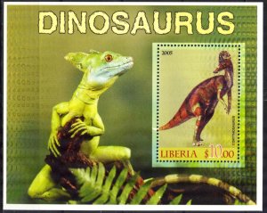 Liberia 2005 Dinosaurs (II) S/S MNH