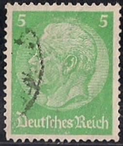 Germany #418 5pf President Paul Von Hindenburg used XF