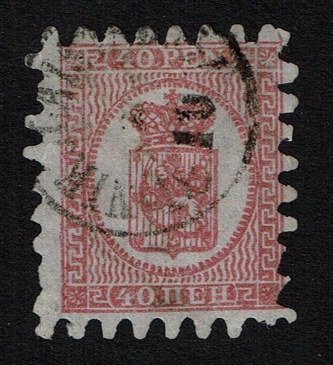 Finland SC# 10b, Used, Missing Perfs, signed back - Lot 021217