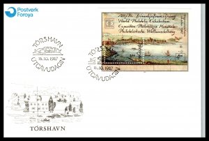 Faroe Islands 168 Souvenir Sheet U/A FDC