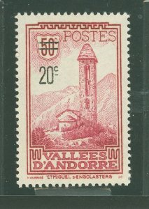 Andorra (French) #64 Unused Single