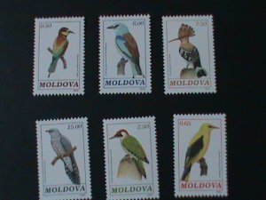 ​MOLDOVA-1992 SC# 31-6 BEAUTIFUL COLORFUL LOVELY BIRDS MNH VF-HARD TO FIND