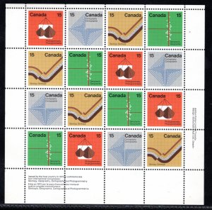 585a, Earth Sciences, LR Philatelic Pane of 16, MNHOG