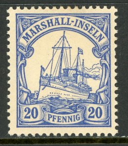 Marshall Islands 1901 Germany 20 pfg Utra Sc #16 Mint E613