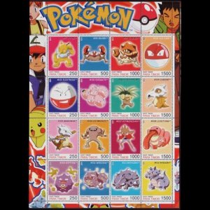 TIMOR 2001 - Sheet-Pokemon NH