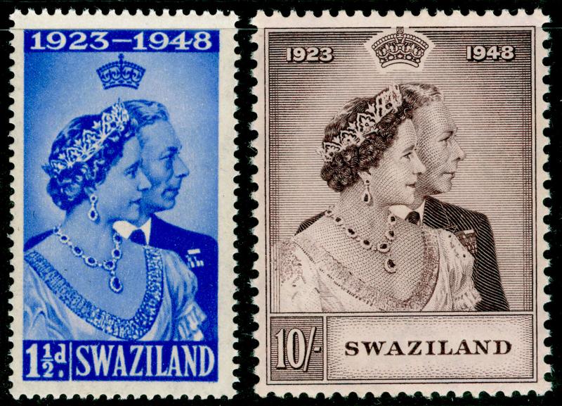 SWAZILAND SG46-47, COMPLETE SET, NH MINT. Cat £40. RSW.