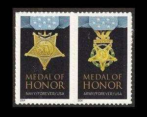 US 4822a-4823a 4823d Medal of Honor Korean War forever horz pair (2) MNH 2014