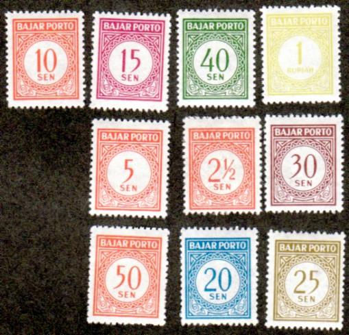 Indonesia # J63-J72 Mint!