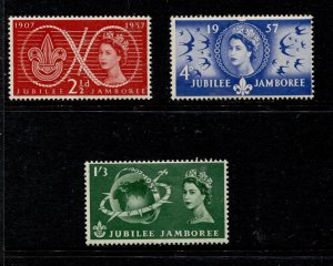 GB Stamps #334-336 Mint OG  VF MVLH Set of 3