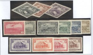 Costa Rica #C16/C20/C28-C38 Unused Single (Complete Set)