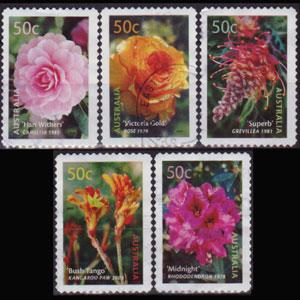 AUSTRALIA 2003 - Scott# 2147a Flowers Set of 5 Used