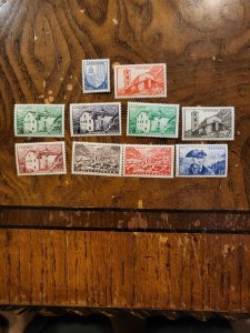 Stamps French Andorra Scott #114-23 h