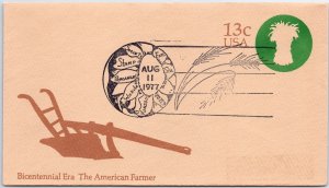 U.S. SPECIAL EVENT POSTMARK COVER PRECANCEL STAMP SOCIETY WICHITA KANSAS 1977