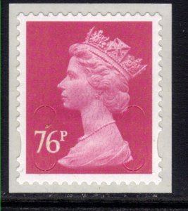 GB 2011 QE2 76p Bright Rose Machin Umm M11L SG U2927 de la rue ( F509 )