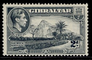 GIBRALTAR GVI SG124b, 2d grey, M MINT.