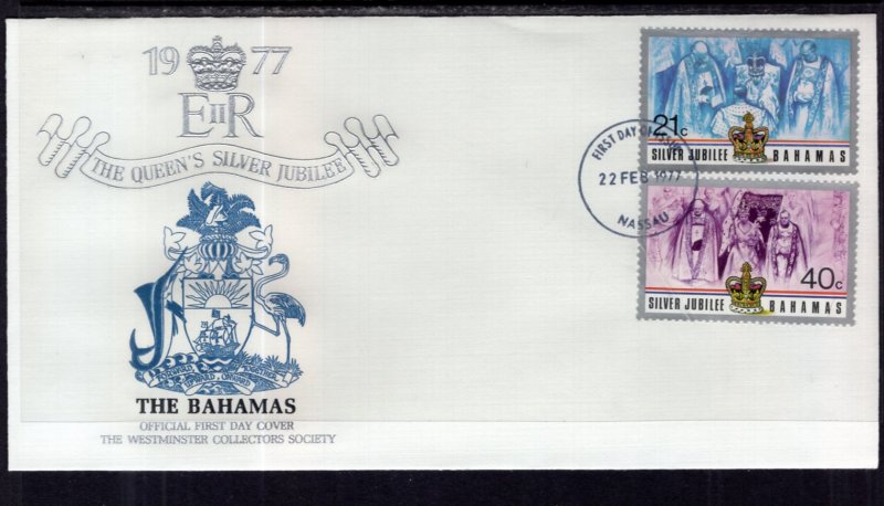 Bahamas 404-405 Queen Elizabeth II Silver Jubilee U/A FDC