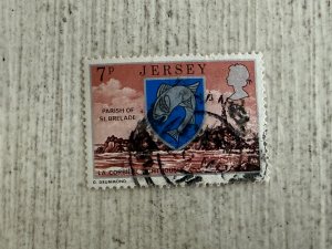 Jersey #141 Used, 7p, St. Brelade, La Cornier Lighthouse, 2024 SCV $0.25