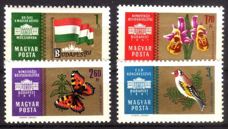 1961, Hungary, MNH set, Sc 1396-99