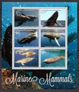 2016 St Vincent Grenadines 7660-7665KL Marine fauna - Dolphins, Whales 17,00 €