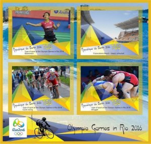 Stamps. Olympic games  2016 RIO 8 sheets perforated