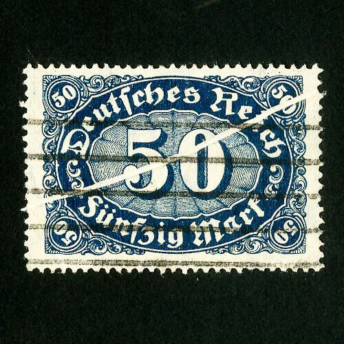 Germany Stamps # 198 VF Used pre-print fold over error