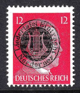 GERMANY 511B LIEDERTAFEL EINTRACHT NORDERNEY LYRE OVERPRINT OG NH U/M F/VF