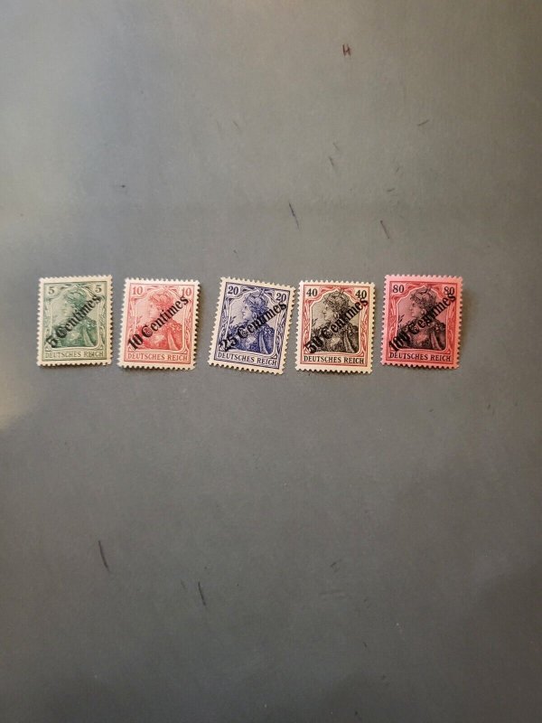 Stamps German Offices in Turkey Scott #55-9 hinged