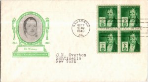 United States, Georgia, United States First Day Cover, Famous Americans