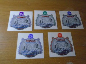 Tonga  #  C209-13  on Pealable paper  MH