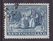 Newfoundland-Sc#217- id17-used 7c blue Royal Patents-1933