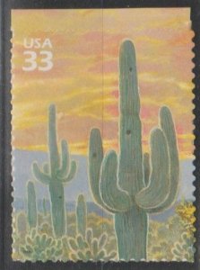 3293e, Single plus, Saguaro Cactus, MNH, .33 cent