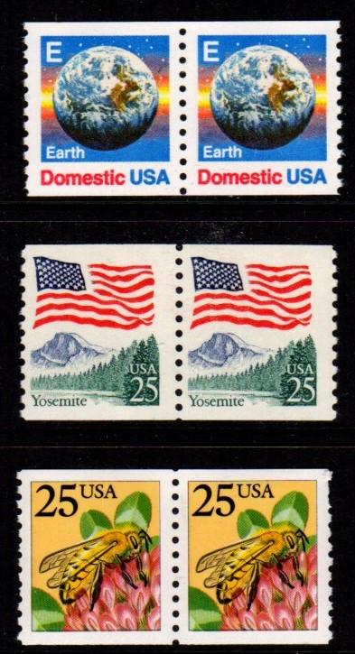 #2279, 2280, 2281 Coil Pairs Set/3 - MNH