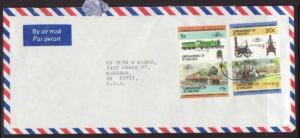 Saint Vincent Grenadines to Madison W Airmail # 10 Cover 