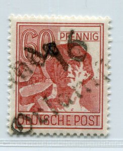 GERMANY SOVIET ZONE HOP BEZIRKSHANDSTEMPEL BEZIRK 16 RARE 60pf 179 III MNH 158