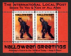 Halloween Intl. Local Post Mini Sheetlet - MNH - Cinderella