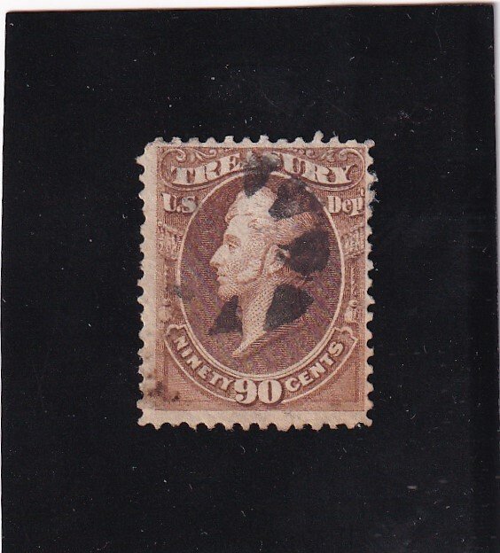 US: Sc #083, Used, Treasury Official Stamp (E12763)