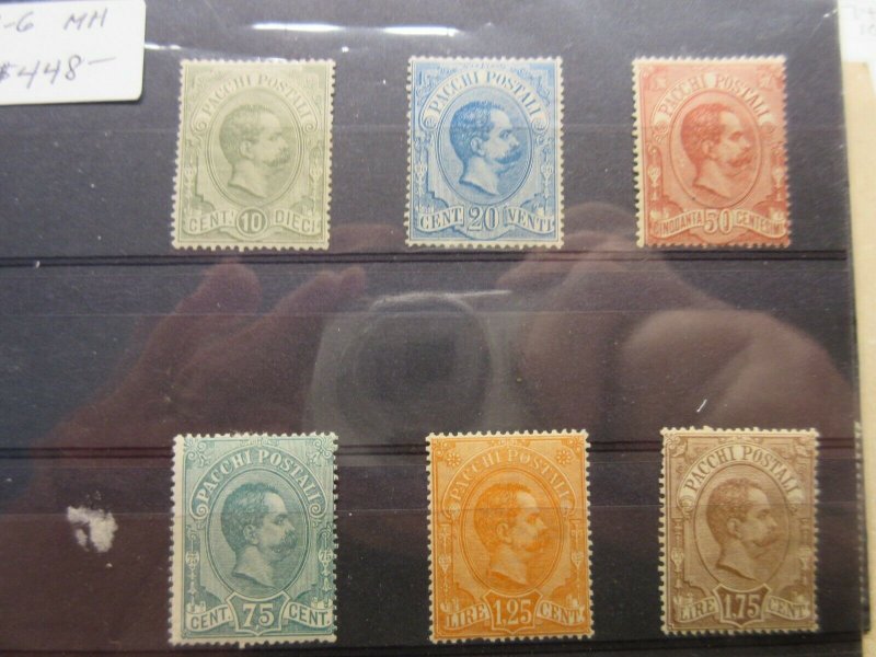 ITALY Scott Q1-Q6 set MINT HINGED LotIE Cat $448