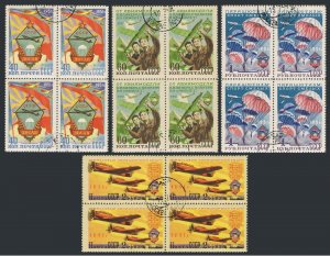 Russia 1590-1593 blocks/2,CTO.Michel 1593-1596. Aviation-the sport in USSR,1951.