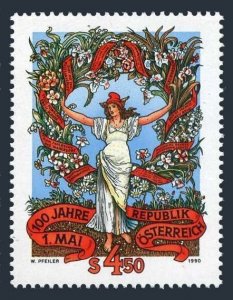 Austria 1501 2 stamps, MNH. Michel 1987. Labor Day, May 1, centenary, 1990.