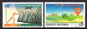 UN Vienna 119-120 Ban Chemical Weapons MNH VF