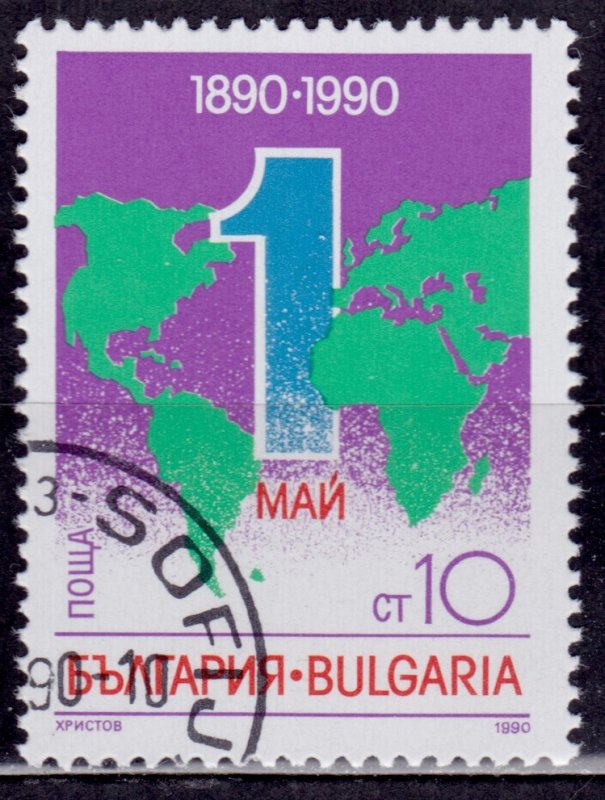 Bulgaria, 1990, International Labor Day, 10s, used*